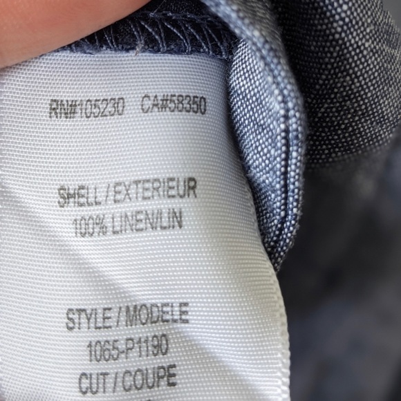 Joie Chambray Linen Wide Leg Pant - Picture 6 of 6